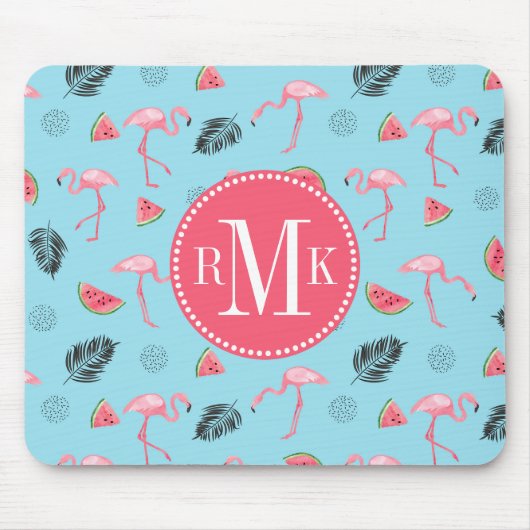 Modisches tropisches Flamingo-u. Mousepad (Vorne)