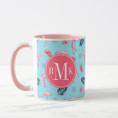 Modisches tropisches Flamingo-u. Tasse (Links)