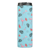 Modisches tropisches Flamingo-u. Thermosbecher (Rückseite)