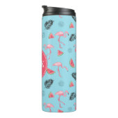 Modisches tropisches Flamingo-u. Thermosbecher (Nach rechts gedreht)