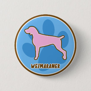 Modisches Weimaraner Button