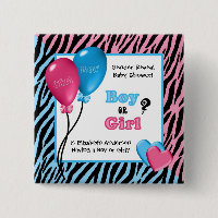 Modisches Zebra-Druck-Geschlecht decken Babyparty
