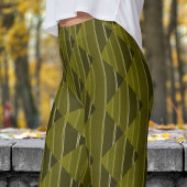Modish Olive Pattern Leggings