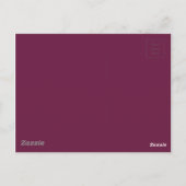 Modishful Masterful Maroon Color Postkarte (Rückseite)