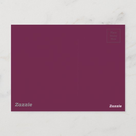 Modishful Masterful Maroon Color Postkarte (Rückseite)