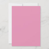 Modist pink white graduation einladung (Rückseite)