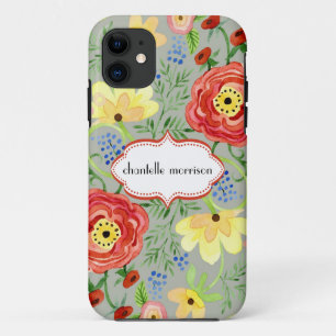 Modmoderne Blumenranunculus-Blatt-Rosen-Klammer Case-Mate iPhone Hülle