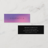 Modner Minimalistisch Blended Background Mini Visitenkarte (Vorne/Hinten)