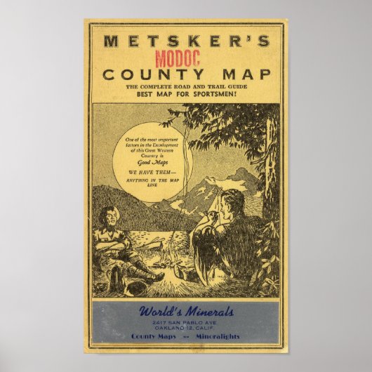 Modoc Landkreis Poster (Vorne)