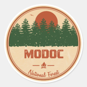 Modoc-Nationalwald Runder Aufkleber