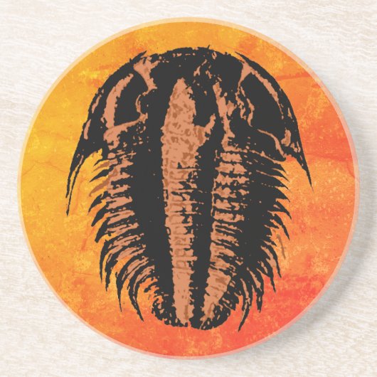 Modocia Typicalis Fossil Trilobit Getränkeuntersetzer (Vorne)