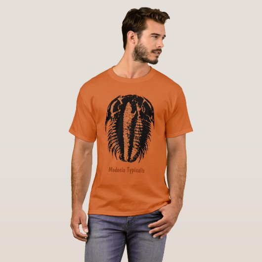 Modocia Typicalis Fossil Trilobit T-Shirt (Vorne ganz)
