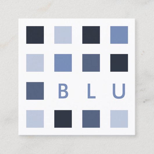 Modquadrate Quadratische Visitenkarte (Vorderseite)