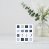 Modquadrate Quadratische Visitenkarte (Stehend Vorderseite)