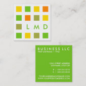 Modquadrate Quadratische Visitenkarte (Vorne/Hinten)