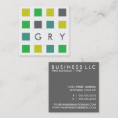 Modquadrate Quadratische Visitenkarte (Vorne/Hinten)