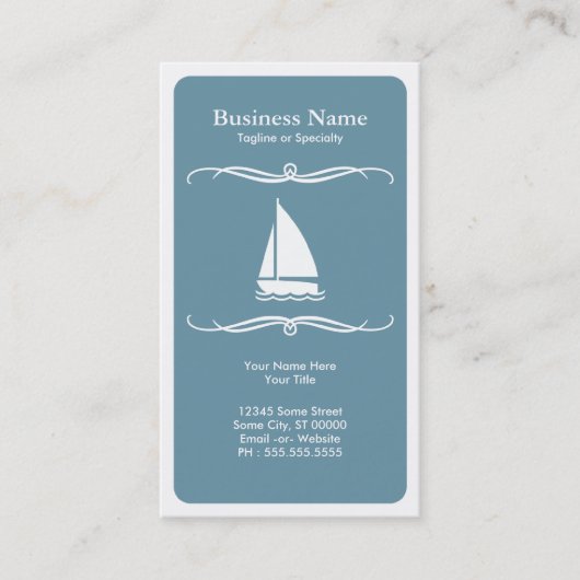 Modreise (Segelboot) Visitenkarte (Vorderseite)