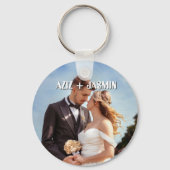 Modren blush pink floral schlüsselanhänger (Rückseite)