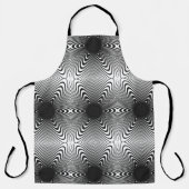 MODREN ROSE BLACK All-over Print Schürze, große Schürze (Vorderseite)