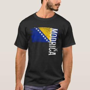 Modrica Bosnien Flag für bosnische Männer Frauen K T-Shirt