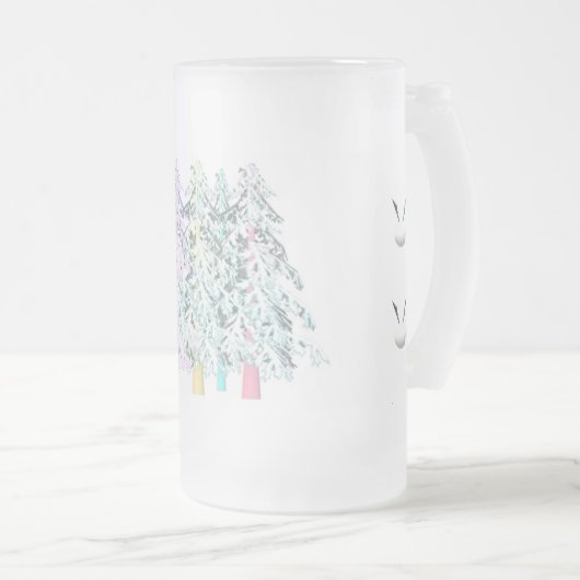 MODRN ART WHITE SILVER WENIGER IST MEHR MATTGLAS BIERGLAS (VorderseiteRechts)