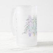 MODRN ART WHITE SILVER WENIGER IST MEHR MATTGLAS BIERGLAS (Vorderseite Links)