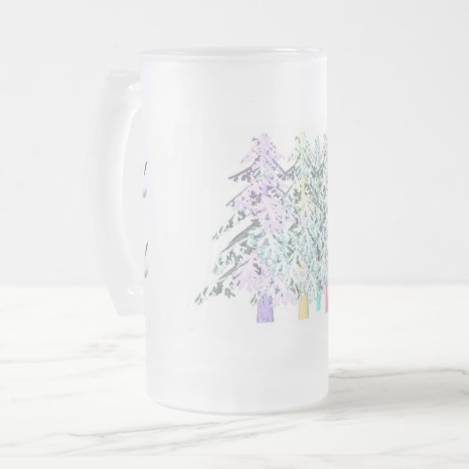 MODRN ART WHITE SILVER WENIGER IST MEHR MATTGLAS BIERGLAS (Vorderseite Links)