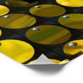 Modrn Golden Wedding Foto Poster (Ecke)