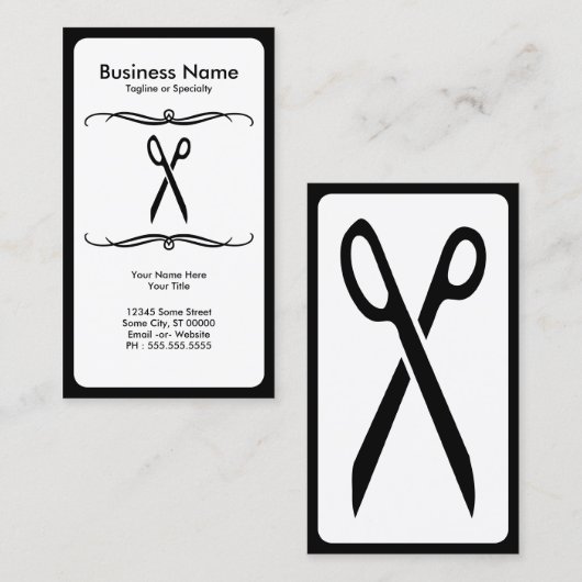 Modscheren Visitenkarte (Vorne/Hinten)