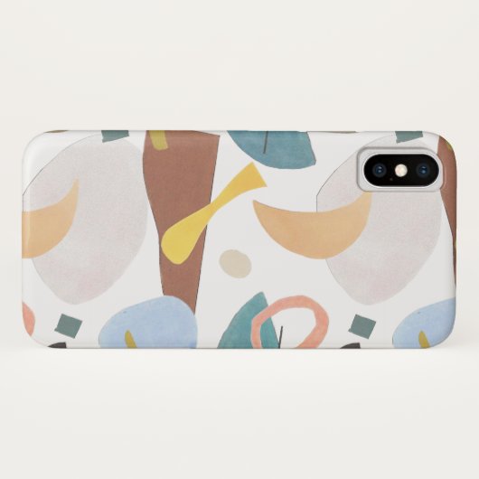 Modsechziger jahre abstrakter multi Farbdruck Case-Mate iPhone Hülle (Rückseite (Horizontal))