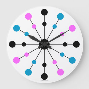 Modsechziger jahre Retro Wand-Uhr Große Wanduhr