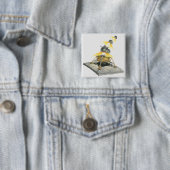 Modul Apollo 11 Eagle, das vom Mond sich entfernt Button (Beispiel)
