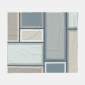 Modular Mid Century Modern Geometric Pattern Fleecedecke (Vorderseite (Horizontal))
