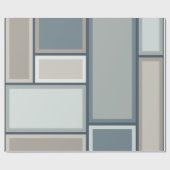 Modular Mid Century Modern Geometric Pattern Geschenkpapier (Flach)