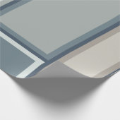 Modular Mid Century Modern Geometric Pattern Geschenkpapier (Ecke)