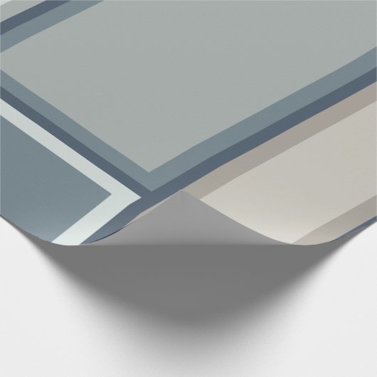Modular Mid Century Modern Geometric Pattern Geschenkpapier (Ecke)