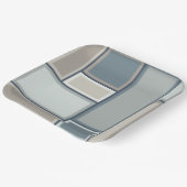 Modular Mid Century Modern Geometric Pattern Pappteller (Gewinkelt)