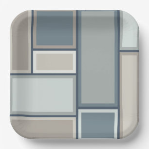 Modular Mid Century Modern Geometric Pattern Pappteller
