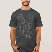 Modular Synthesizer Electronic Musician T-Shirt (Vorderseite)