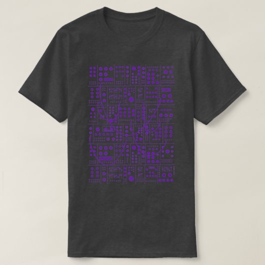 Modular synthesizer eurorack synth  (3) T-Shirt (Design vorne)