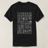 Modular Synthesizer White T-Shirt (Design vorne)