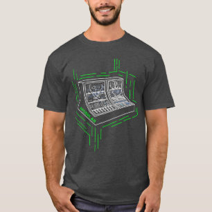 modulare analoge Synthesizer Echtzeit-Wellenformen T-Shirt