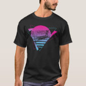 Modulare Synthesizer Analog Vaporwave Techno Cat T-Shirt (Vorderseite)