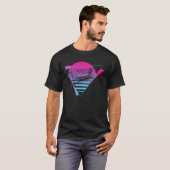 Modulare Synthesizer Analog Vaporwave Techno Cat T-Shirt (Vorne ganz)