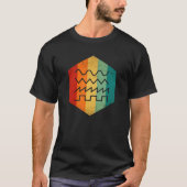 Modulare Synthesizer-Waveform Analog-Nerd-Audio T-Shirt (Vorderseite)