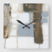 Modularer Plan II Quadratische Wanduhr (Vorderseite)