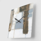 Modularer Plan II Quadratische Wanduhr (Winkel)