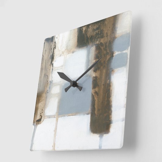 Modularer Plan II Quadratische Wanduhr (Winkel)