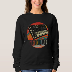 Modularer Synthesizer für elektronisches Musikinst Sweatshirt
