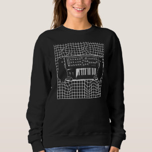 Modularer Synthesizer Katzenmusikproduzent Synth Sweatshirt